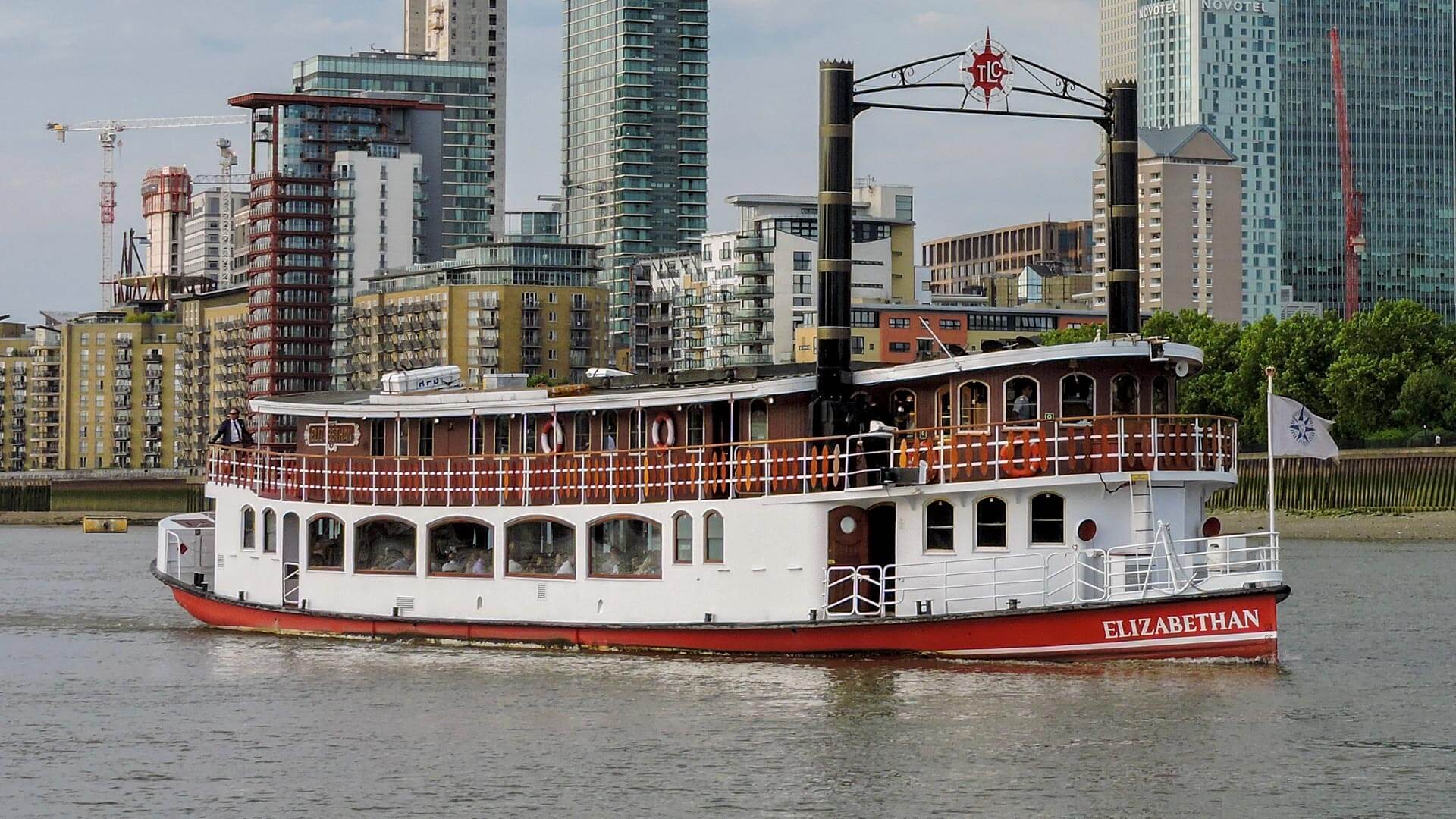 Elizabethan Paddle Steamer London Boat Hire Fleet Thames Luxury