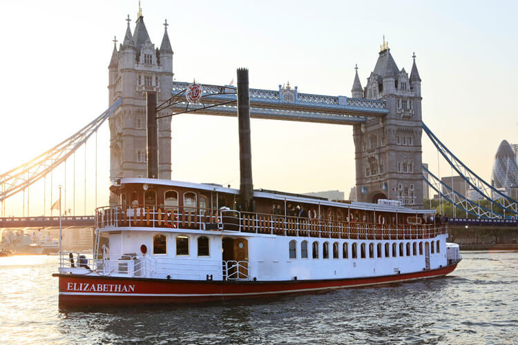 thames luxury charters elizabethan tower bridge sunset