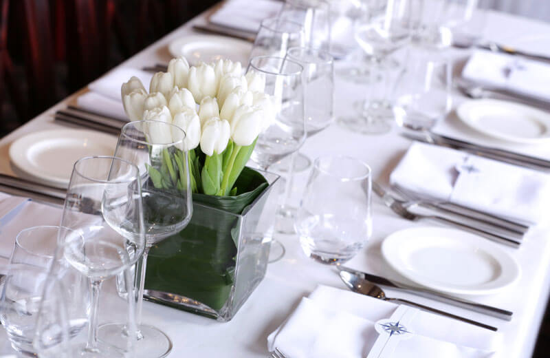 fine dining table layout